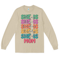 Mushroom she is mom Long Sleeve Tee - JahusDesignShop