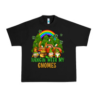 Black hangin with my gnomes with rainbow Urban Heavy Tee - AdoDesignShop