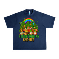 Navy hangin with my gnomes with rainbow Urban Heavy Tee - AdoDesignShop