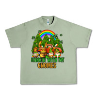 Oil Green hangin with my gnomes with rainbow Urban Heavy Tee - AdoDesignShop