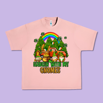 Hangin With My Gnomes With Rainbow Urban Heavy Tee Designed By Adodesignshop