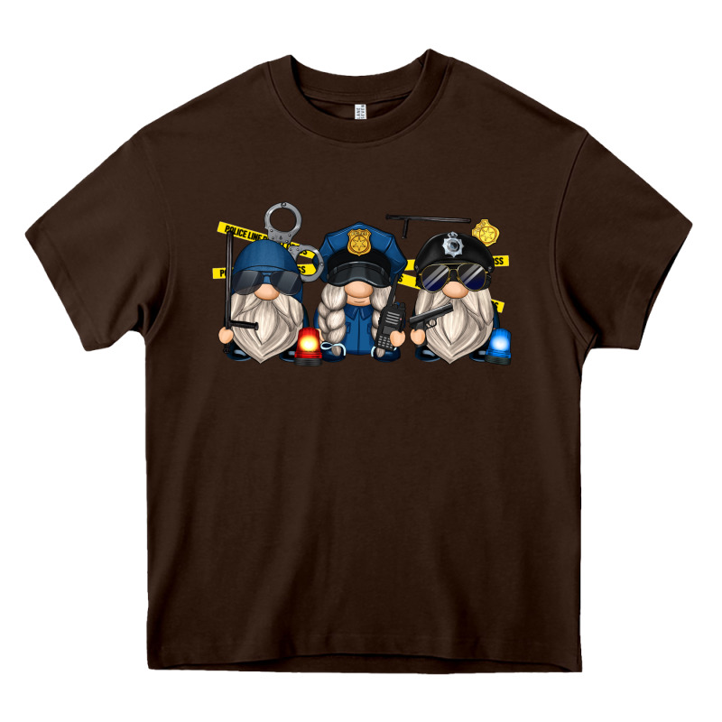 Police Gnomes Heavy Core Tee by Zillion Design Studio | Teevron