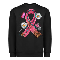 Black Cancer Ribbon Stethoscope Daisy Butterfly Heavyweight Sweatshirt - Artiststas