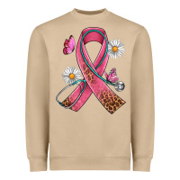 Cancer Ribbon Stethoscope Daisy Butterfly Heavyweight Sweatshirt | Teevron