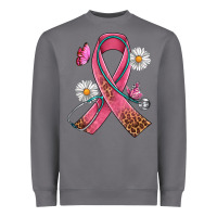Storm Cancer Ribbon Stethoscope Daisy Butterfly Heavyweight Sweatshirt - Artiststas