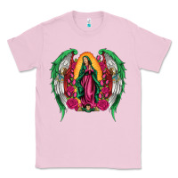 Bubblegum Pink mexican flag wings our lady of guadalupe Classic Tee - Artiststas
