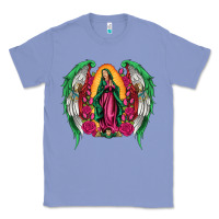 Colony Blue mexican flag wings our lady of guadalupe Classic Tee - Artiststas