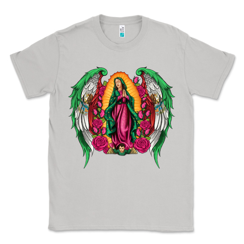 Mexican Flag Wings Our Lady Of Guadalupe Classic Tee by Artiststas | Teevron