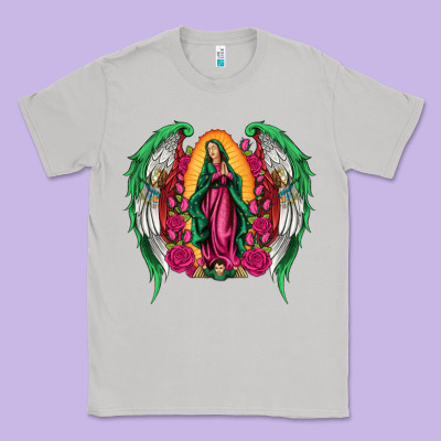 Mexican Flag Wings Our Lady Of Guadalupe Classic Tee Designed By Artiststas