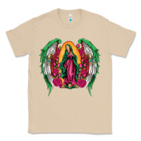 Mushroom mexican flag wings our lady of guadalupe Classic Tee - Artiststas