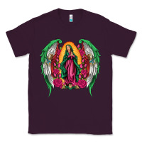 Plum mexican flag wings our lady of guadalupe Classic Tee - Artiststas