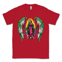 Red mexican flag wings our lady of guadalupe Classic Tee - Artiststas