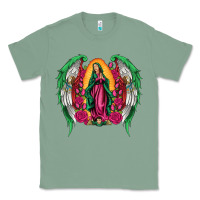 Sage mexican flag wings our lady of guadalupe Classic Tee - Artiststas