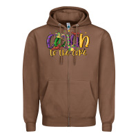 Chestnut cajun to the core Zipper Hoodie - MaliasSmallBusiness