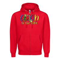 Red cajun to the core Zipper Hoodie - MaliasSmallBusiness