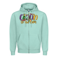 Seafoam cajun to the core Zipper Hoodie - MaliasSmallBusiness