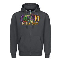 Smoke cajun to the core Zipper Hoodie - MaliasSmallBusiness