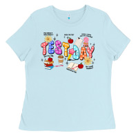 Baby Blue test day Ladies Tee - JahusDesignShop