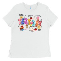 White test day Ladies Tee - JahusDesignShop
