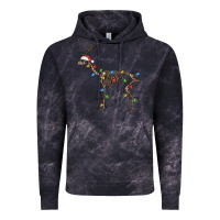 Cloud Black christmas deer skeleton Vintage Hoodie - FaDigitalArtStudio