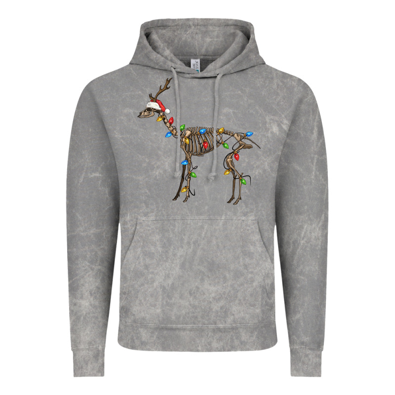 Christmas Deer Skeleton Vintage Hoodie by FaDigitalArtStudio | Teevron