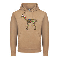 Vintage Coffee christmas deer skeleton Vintage Hoodie - FaDigitalArtStudio