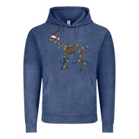 Vintage Denim christmas deer skeleton Vintage Hoodie - FaDigitalArtStudio