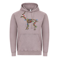 Vintage Zinc christmas deer skeleton Vintage Hoodie - FaDigitalArtStudio