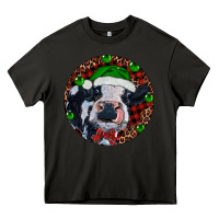 Asphalt Baby Cow Christmas Heavy Core Tee - RanaPortraitStore