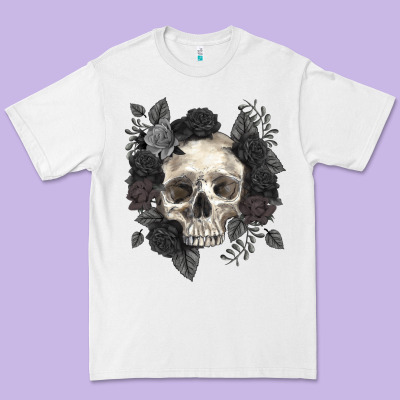 Premium Tee Floral skull