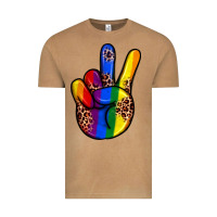 Vintage Camel pride leopard peace hand Vintage Tee - JahusDesignShop