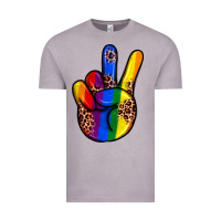 Vintage Zinc pride leopard peace hand Vintage Tee - JahusDesignShop