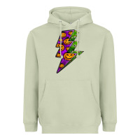 Matcha halloween lightning bolt Heavyweight Hoodie - BundleAndBundleShop