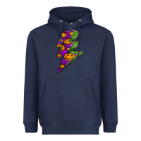 Navy halloween lightning bolt Heavyweight Hoodie - BundleAndBundleShop