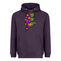 Plum halloween lightning bolt Heavyweight Hoodie - BundleAndBundleShop