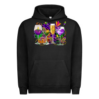 Pigment Black mardi gras wine glasses cowgirl Urban Hoodie - CowGirlArtShop