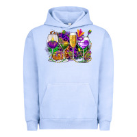 Pigment Grape Ice mardi gras wine glasses cowgirl Urban Hoodie - CowGirlArtShop