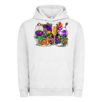 Pigment Lunar Rock mardi gras wine glasses cowgirl Urban Hoodie - CowGirlArtShop