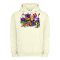 Pigment Pistachio mardi gras wine glasses cowgirl Urban Hoodie - CowGirlArtShop