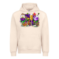Sandshell mardi gras wine glasses cowgirl Urban Hoodie - CowGirlArtShop