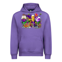 Tulip mardi gras wine glasses cowgirl Urban Hoodie - CowGirlArtShop