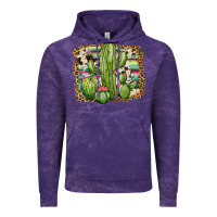 Cloud Purple serape cowhide cactus Vintage Hoodie - JahusDesignShop