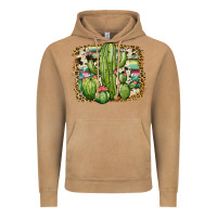 Serape Cowhide Cactus Vintage Hoodie | Teevron