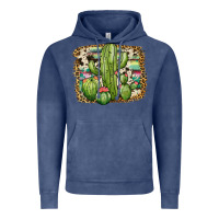 Vintage Denim serape cowhide cactus Vintage Hoodie - JahusDesignShop