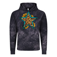 Cloud Black western leopard star Vintage Hoodie - HRA Design Shop
