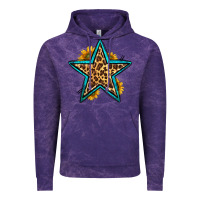 Cloud Purple western leopard star Vintage Hoodie - HRA Design Shop