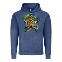 Vintage Denim western leopard star Vintage Hoodie - HRA Design Shop