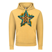 Vintage Mustard western leopard star Vintage Hoodie - HRA Design Shop