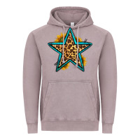 Vintage Zinc western leopard star Vintage Hoodie - HRA Design Shop