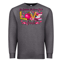 Charcoal Heather in october we wear pink teacher Premium Sweatshirt - LillyAllenDesigns